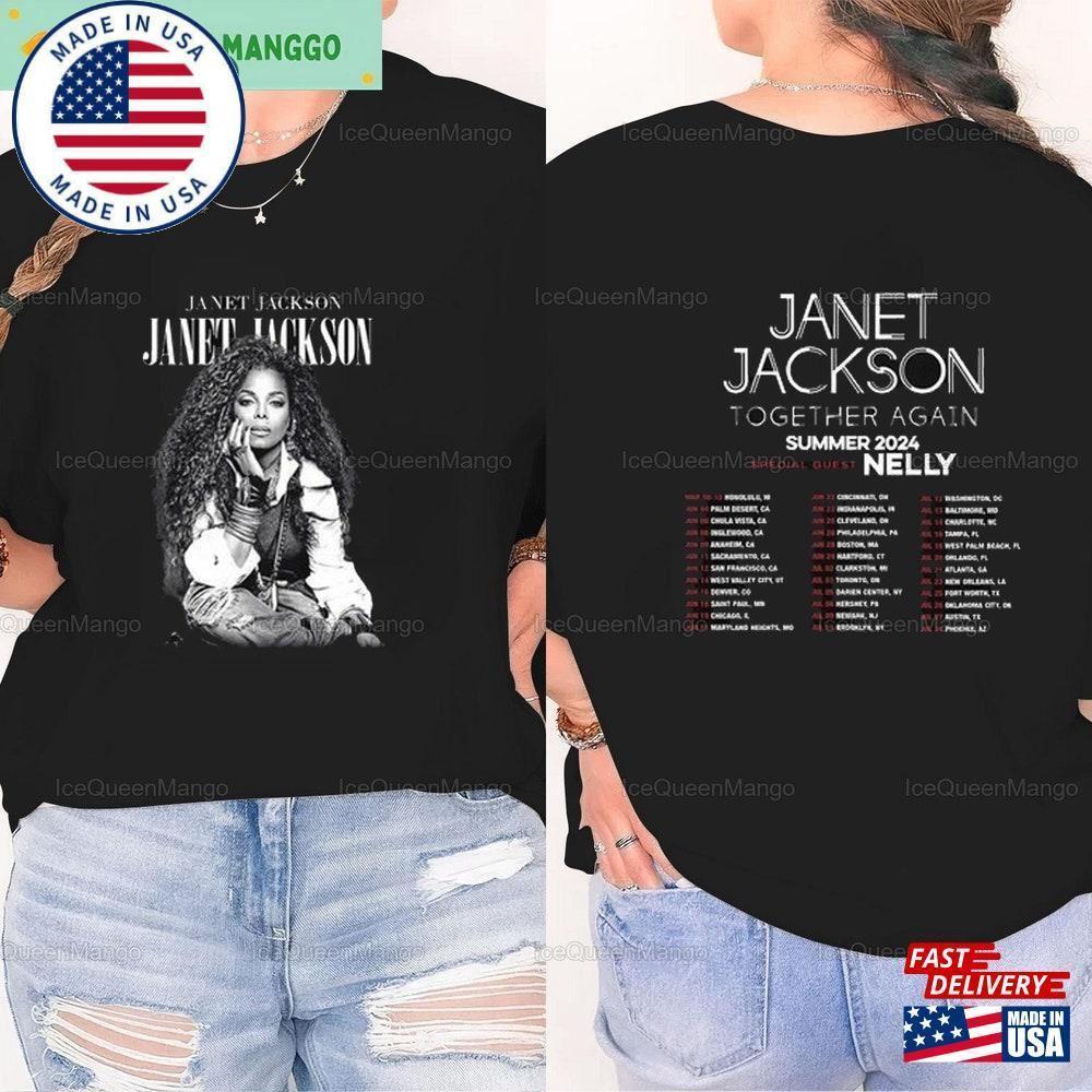 Janet Jackson Shirt Concert Tour Funny Trendy 2 Sided